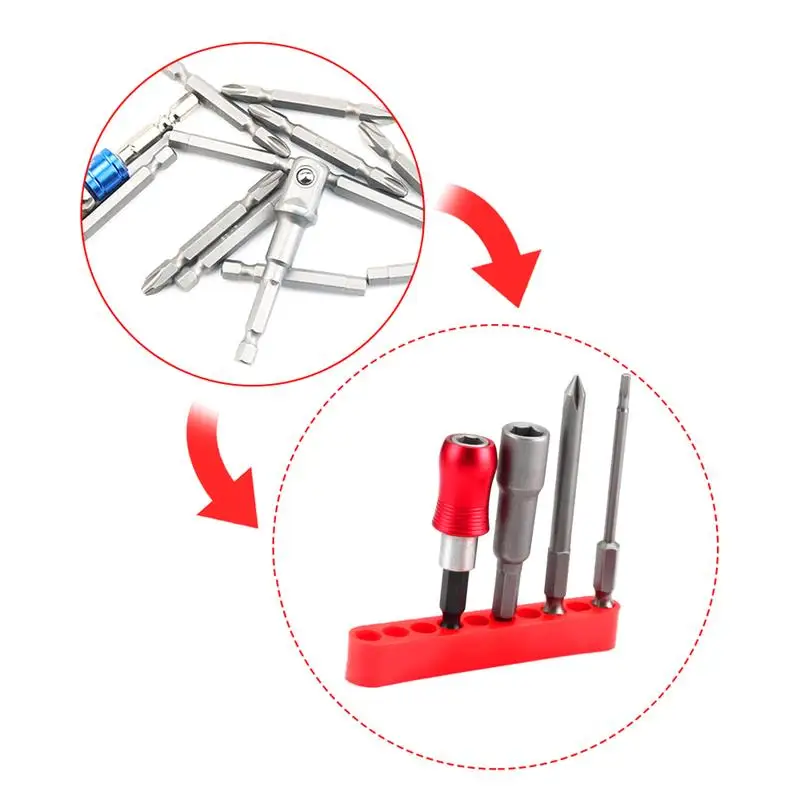 best rolling tool box 5pcs Hex Bit Organizer Case 11/15 Holes Block Extension Storage Neat Long Screwdriver Bit Holder Sockets Screwdriver Parts Case 5pcs Hex Bit Organizer Set Portable 11/15 Holes Block Extension Storage Neat Long Screwdriver Bit Holder Screwdriver Parts Case best tool backpack