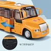 1/32 Alloy America School Bus Model Diecasts Metal Toy Student Bus Car Vehicles Model Simulation Sound and Light Boy Kids Gifts 4
