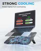 Laptop Cooling Pad with 6 Fans, 7-Angle Adjustable, Fits 13-17.3 Inch Laptops - Image 2