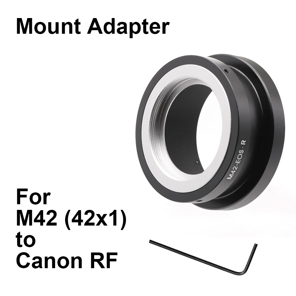 M42-Rf Per Obiettivo M42 (42X1)-Anello Adattatore Per Montaggio Rf Canon M42-Eosr M42-Eos R Eos Rf Per Canon R3 R5 R6 R7 R10 R Rp Ecc.