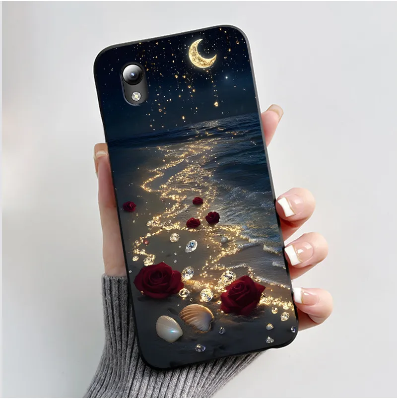 Luxury Cute Love Rabbit Cartoon Black Silicone Shockproof Case