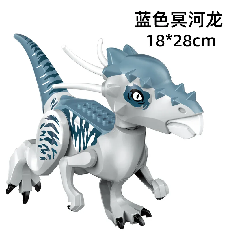Jurassic World 3 Brutal Raptor Building Blocks Dinosaur Bricks Tyrannosaurus Indominus I-Rex Assemble Toy For Children 4