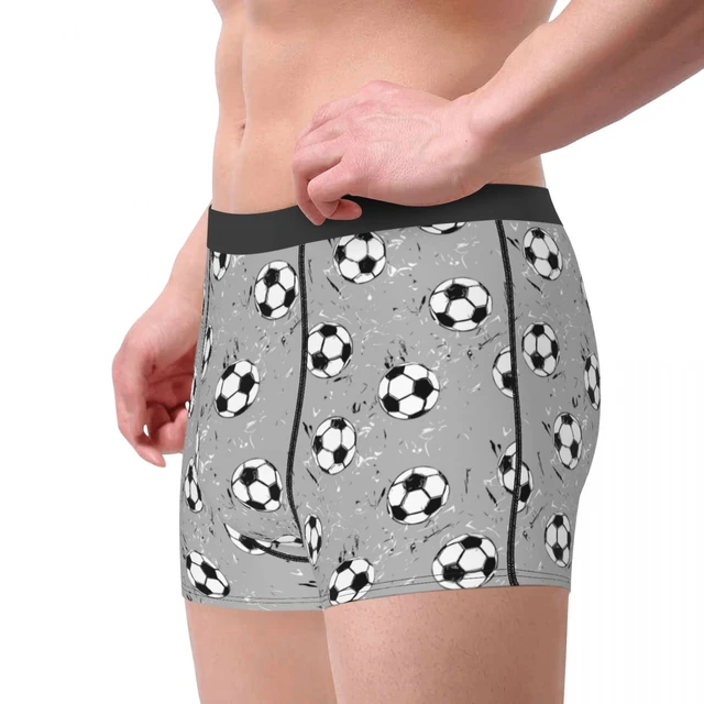 Football Man Underwear Ball Boxer Shorts Panties Funny Soft Underpants For  Homme - Boxers - AliExpress