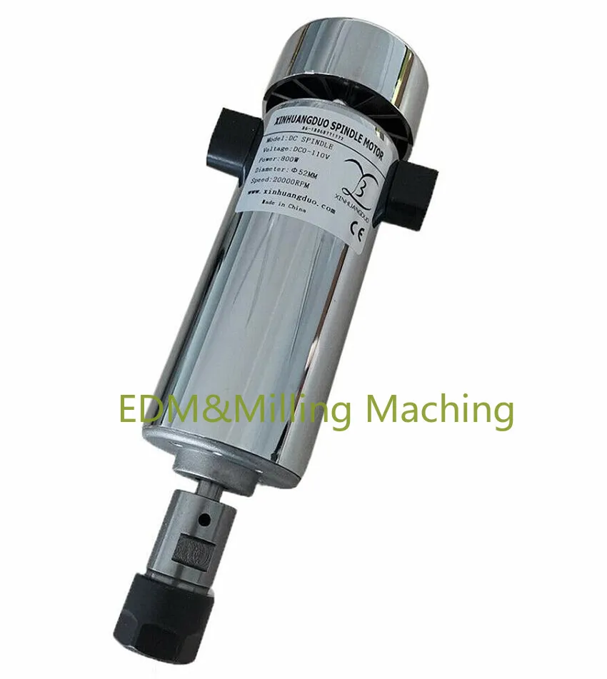 

1PC CNC Air Cooled 0.8kw DC110V 20000RPM High Speed Spindle Motor ER16 800W For Diy