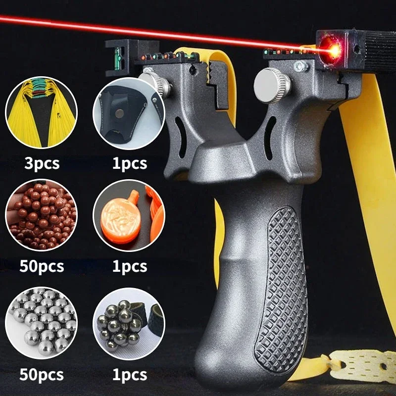 High-Power Laser Aiming Slingshot