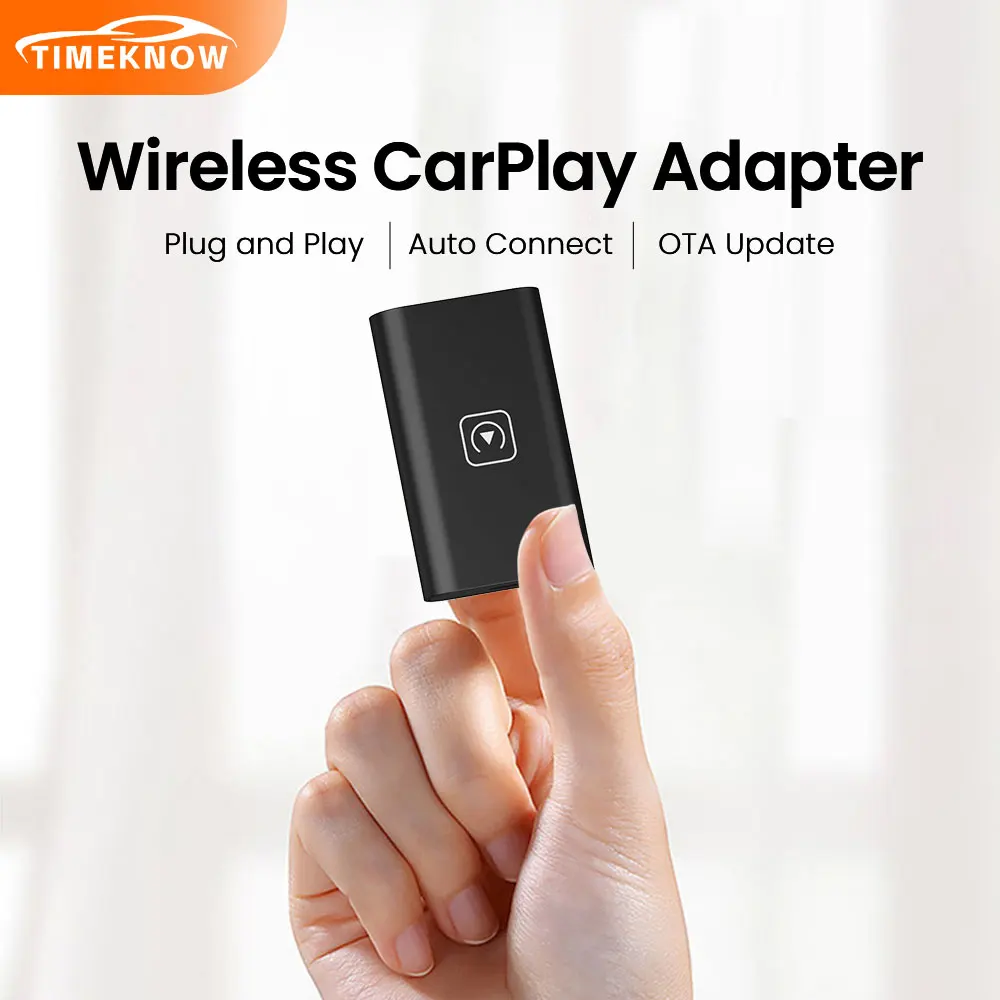 Timeyell Wireless Carplay Adapter Per Iphone Car Play Ai Box Per Auto Oem Wired Carplay Usb Dongle Plug And Play Auto Connect