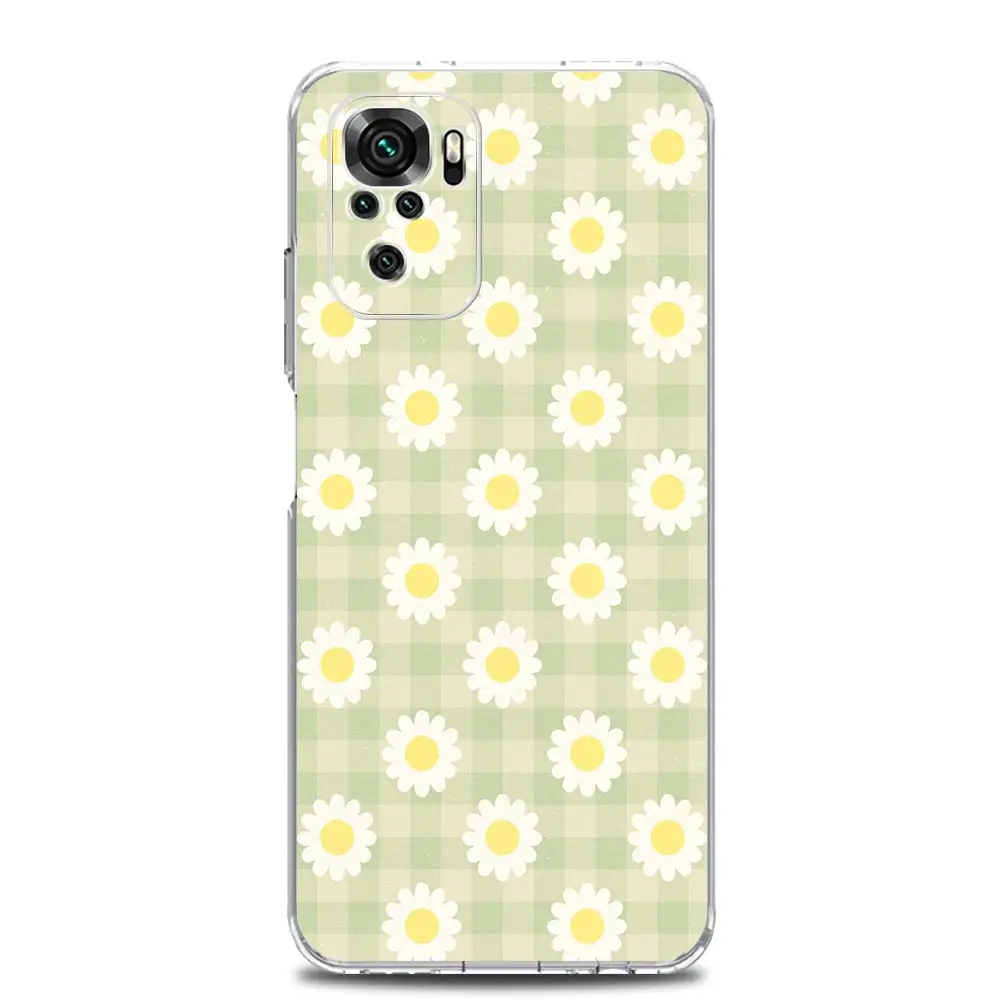 Daisy Graphic Printed Clear TPU Phone Case Cover