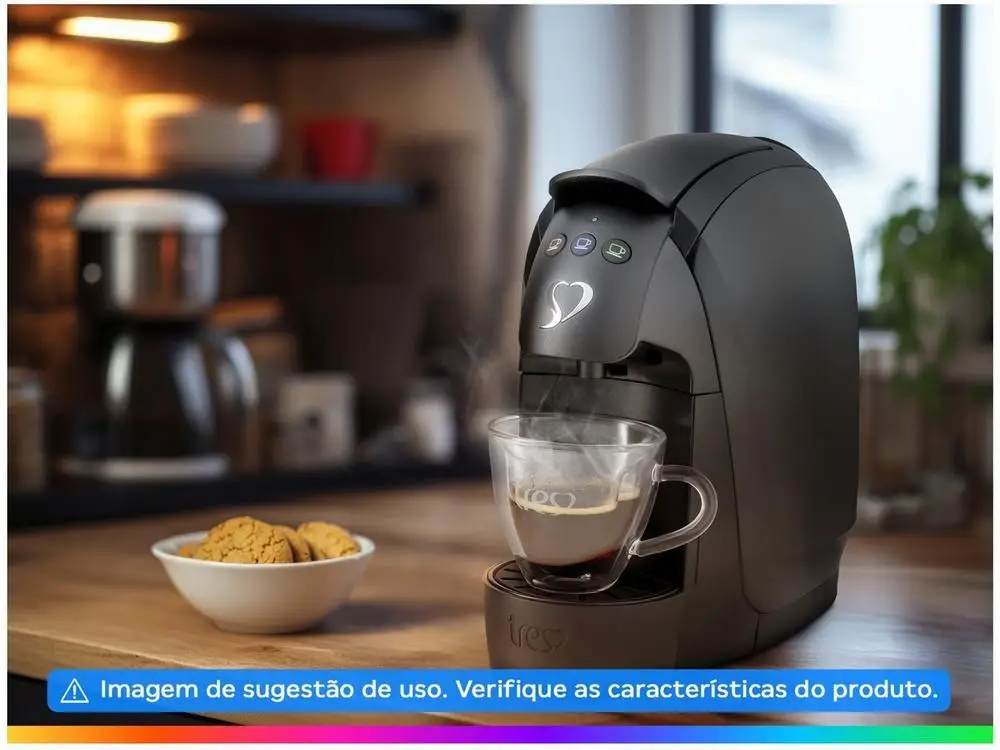 Cafeteira Expresso TRES Luna Preta  - 110V 5