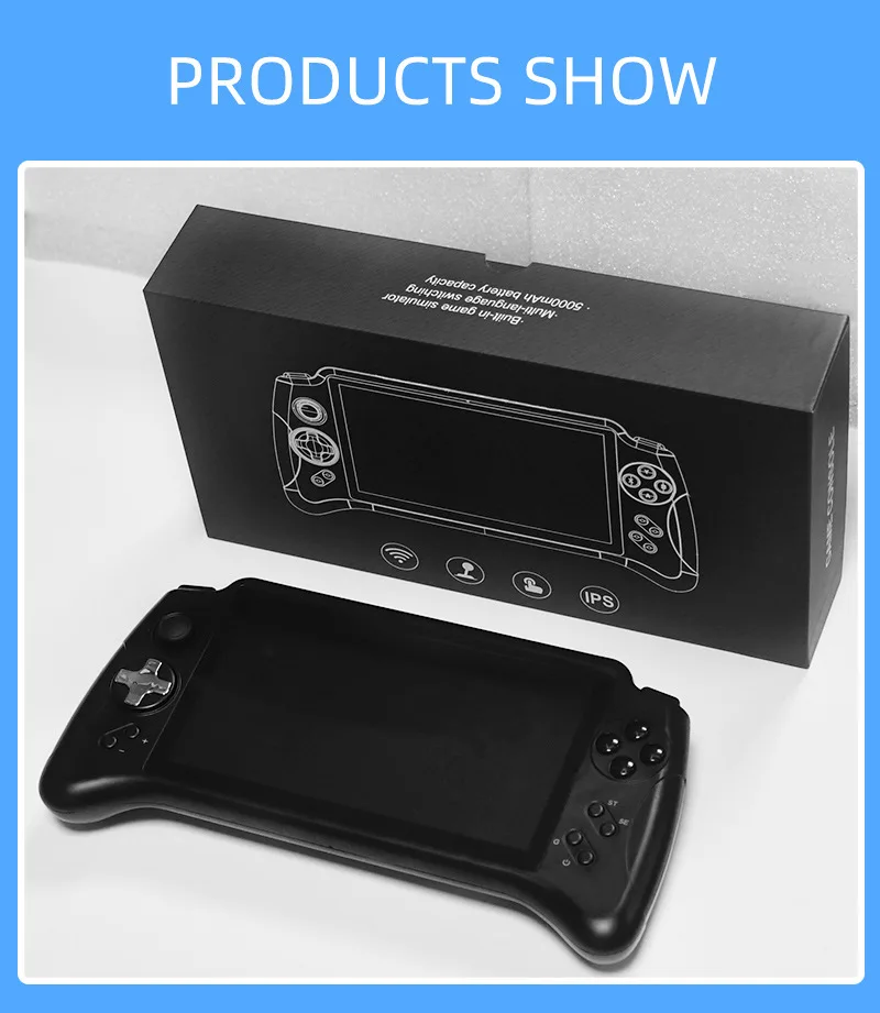 Powkiddy new product x17 Android handheld 7-inch large-screen handheld PSP game console DC/ONS/NGPMD arcade