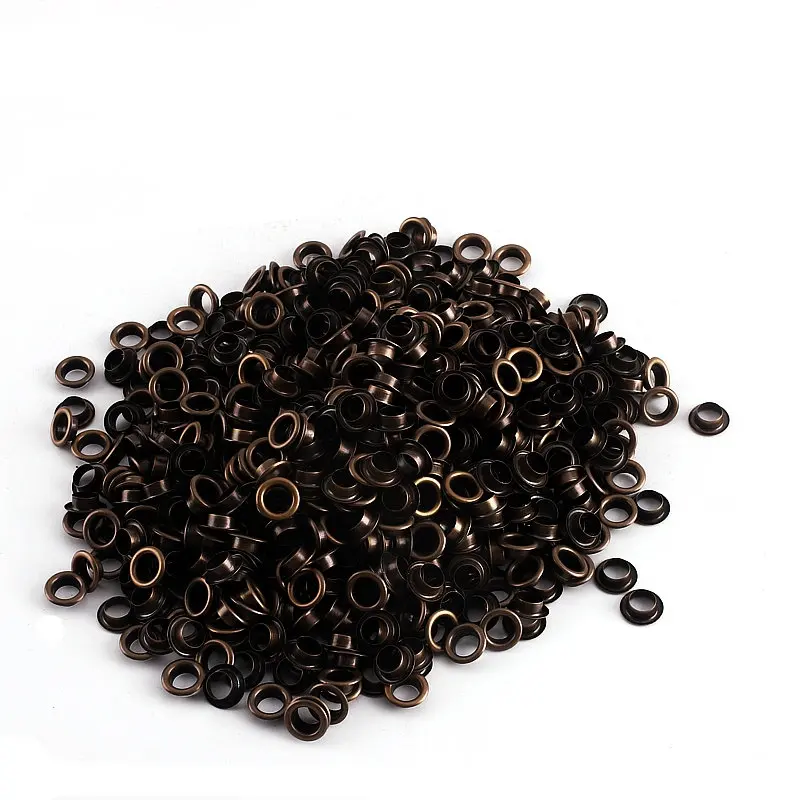 Eyelet Grommet Ring Screw Back Eyelets Metal Eyelet Buttons 200Set 3.5mm 7mm 3.5mm Metal Eyelets Buttons For Clothes Handbag Findings DIY Accessory