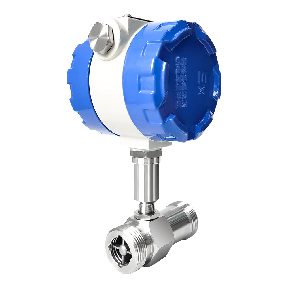 High Accuracy Turbine Flow Meter LCD Digital Display SS304 Flowmeter 4-20mA RS485 Pulse Output Water Diesel Alcohol Gasoline