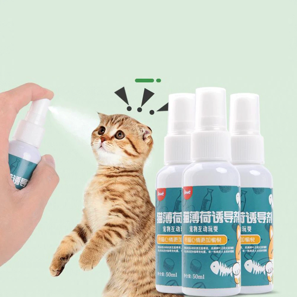 

SWEETHOME Cat Catnip Spray Natural Healthy Safe Long-term Effect Scratching Pad Inducer Pet Training Toy