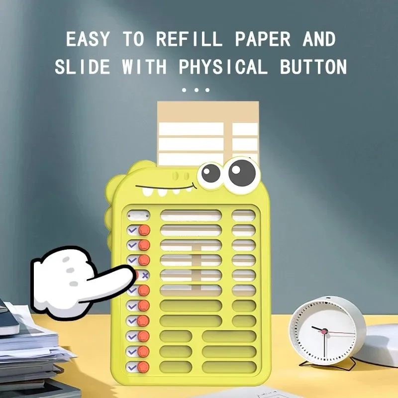 Cartoon Punch Card Children Montessori Toys DIY Daily Self To Do List Early Educational Toys Life Planner Notepad Puzzle Toys 2