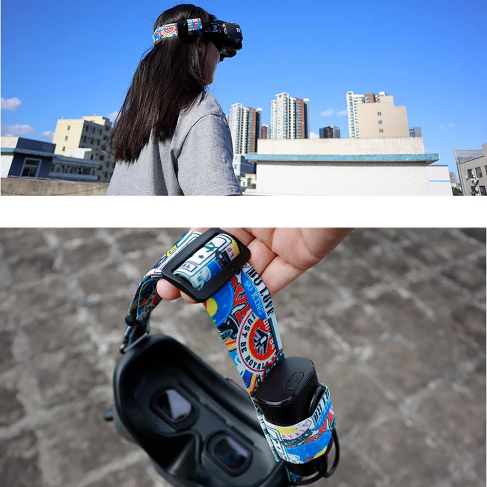 Headband for DJI Avata FPV Goggles V2 Battery Holder Head Strap Power Supply Cable Dustproof Pad for DJI Goggles 2 Accessories drone goggles accessories