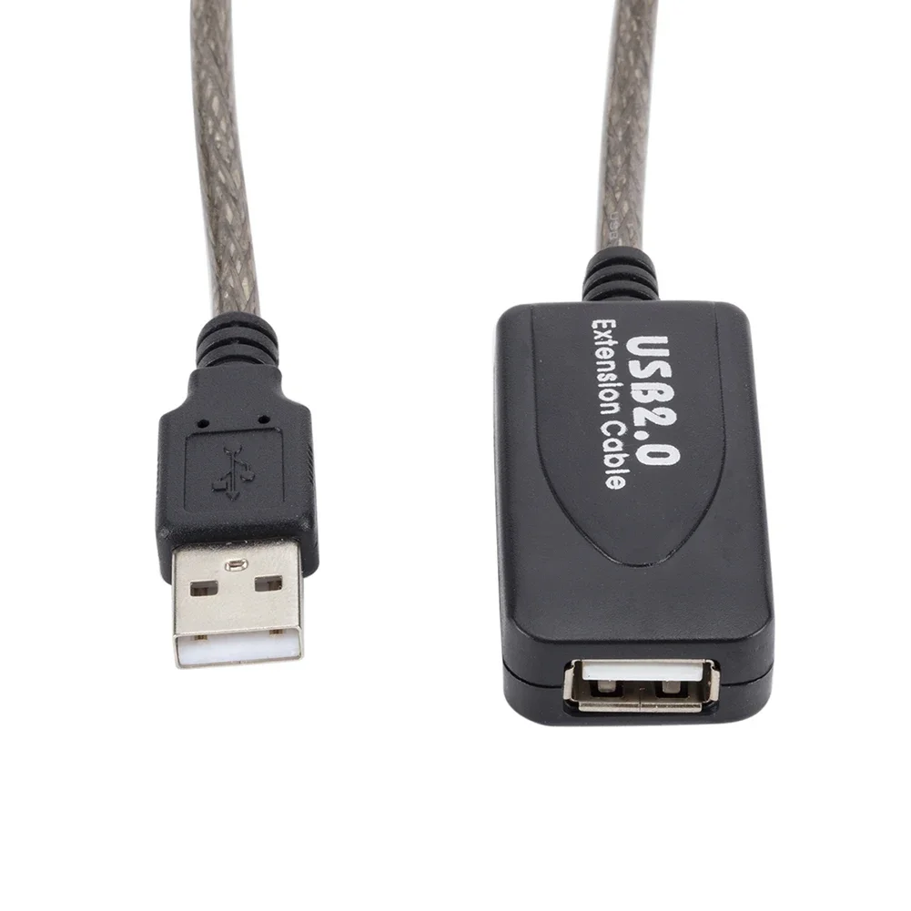 5/10/15/20m USB 2.0 Extension Cable Male to Female Active Repeater Extender Cord