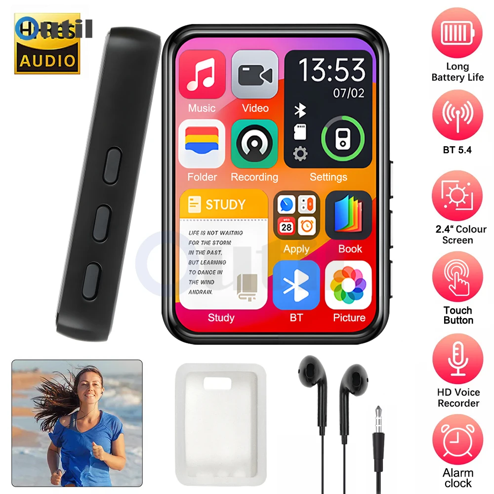 Bluetooth 5.4 Touch MP3 Player 2