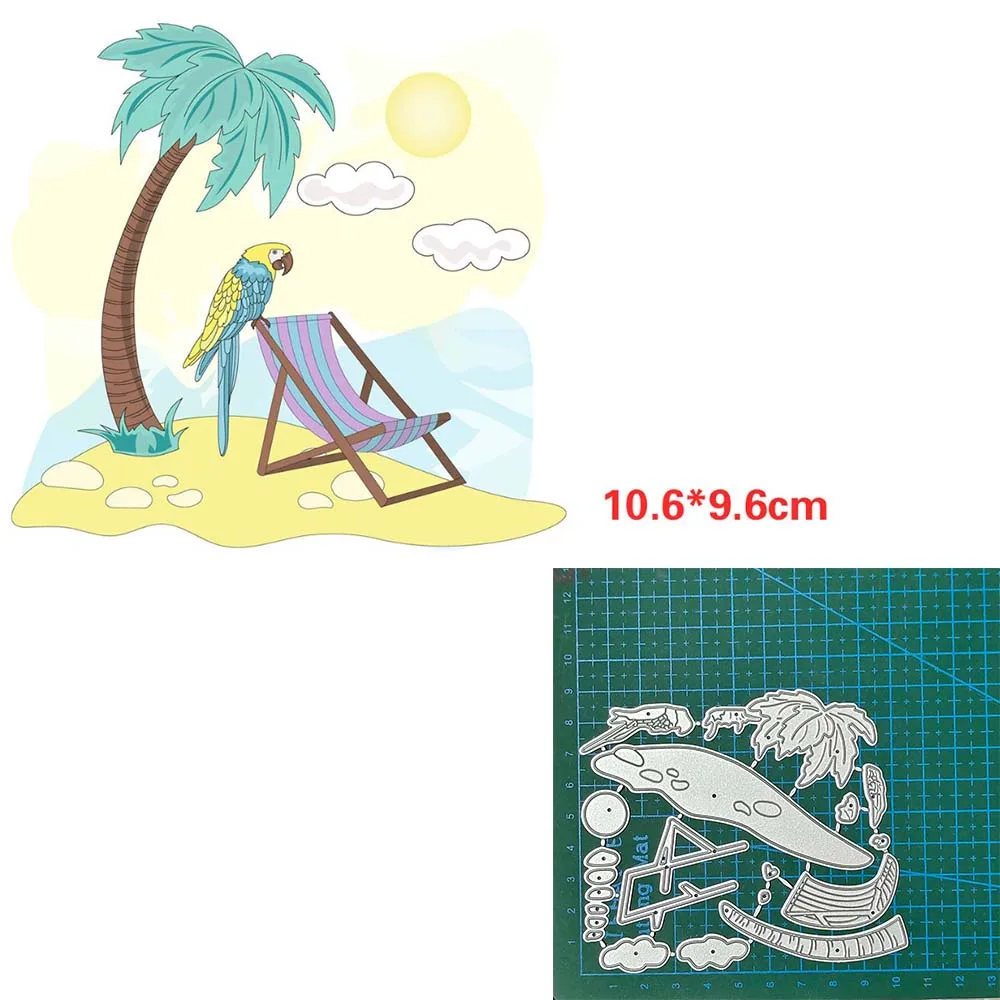 

Metal cutting dies cut die mold Animal Beach birddecoration Scrapbook paper craft knife mould blade punch Embossing stencils