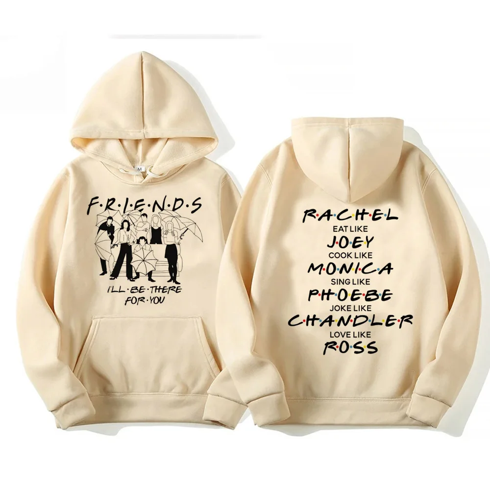 Friends Hooded Sweater American Drama Printing Women Same Round Neck Loose Casual Sweater Clothing Hoodies 2
