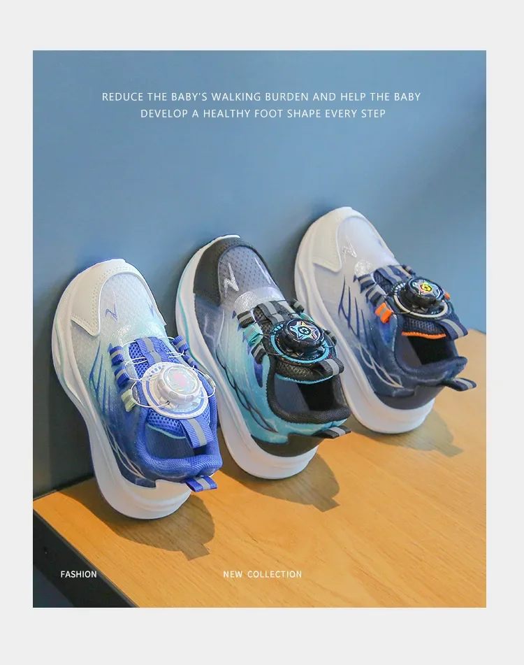 Description Picture 2 of itemNew Children Running Sports Shoes for Baby Baby Girls Mesh Breathable Sneakers Lightweight Toddler Kid Casual Walking Footwear