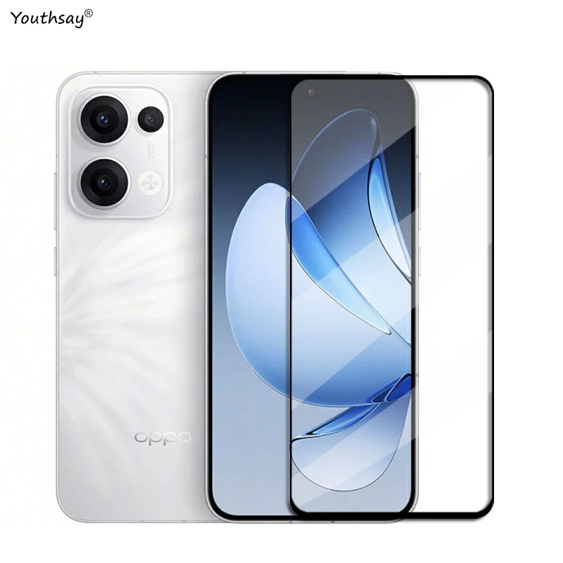 Premium Full Cover Tempered Glass Screen Protector with HD Clarity and Camera Lens Film