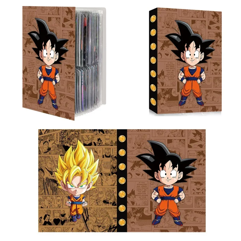 Dragon Ball 240Pcs Cards Folder Goku Vegeta Super Sayajins Anime Map Letter  Holder Binder Hd Action Notebook Album Book Kid Gift - AliExpress