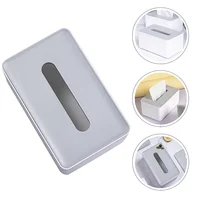 Premium Material Tissue Box Drawable Lid Design Lightweight Home Napkin Container Paper Holder Tissue Case For Office Use Keep 1