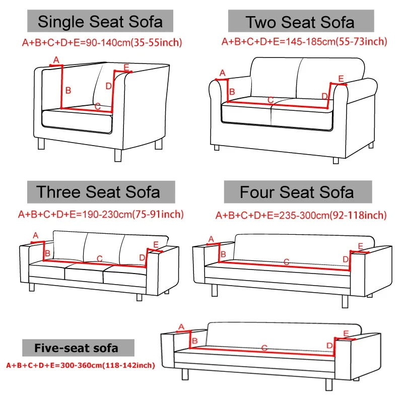 Jacquard Fabric Sofa Cover Elastic Plain Sofa Covers Thickened Anti-slip Protector For Living Room 1/2/3/4/5 Seaters Cover