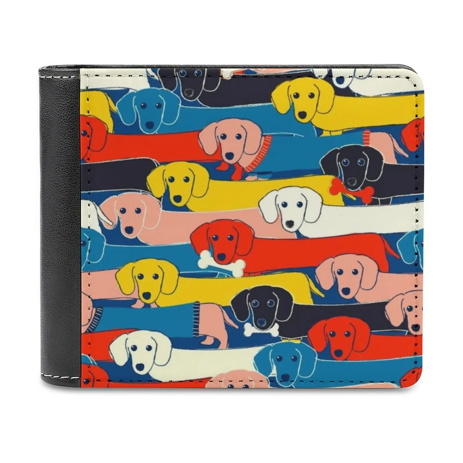 

Цветные Милые кошельки для мужчин с рисунком собаки 2, маленькие кошельки для денег, новый дизайн, долларовая цена, лучший кошелек для собак, Мопсов, щенков