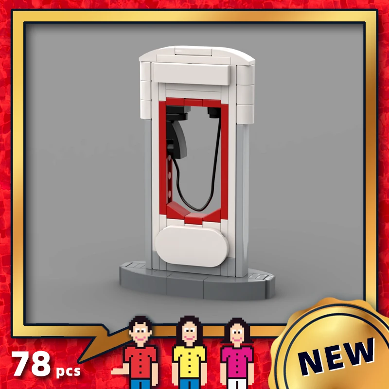 Punti Di Ricarica Speed Champions All Electric Truck Car Gas Station Blocks Model Vehicle Garage Accessori New Energy City