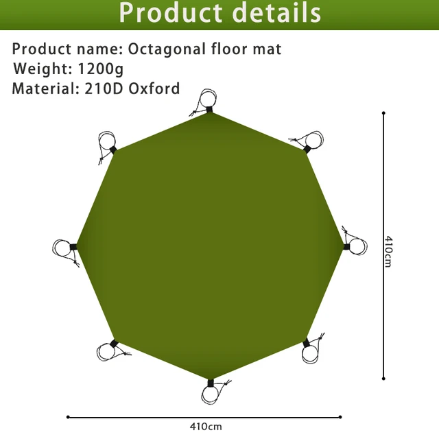 octagonal 4.1x4.1m