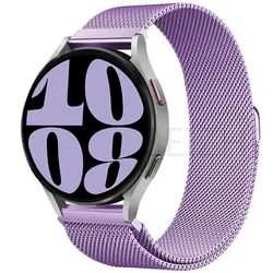 Milanese Loop Metal Magnetic Starlight Bracelet Strap, 22mm/20mm Band for 20MM watch band (Lavender 22)