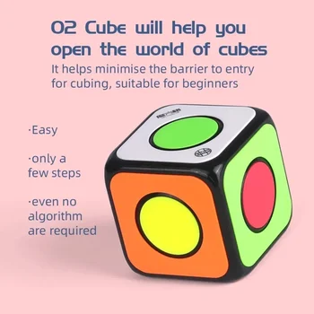 [SomeCube] QiYi O2 Spinner Cube O2 Standard Magic Cubes Puzzle Magico Cubos Speedcube  Educational Toy for Children Kids Gift 1