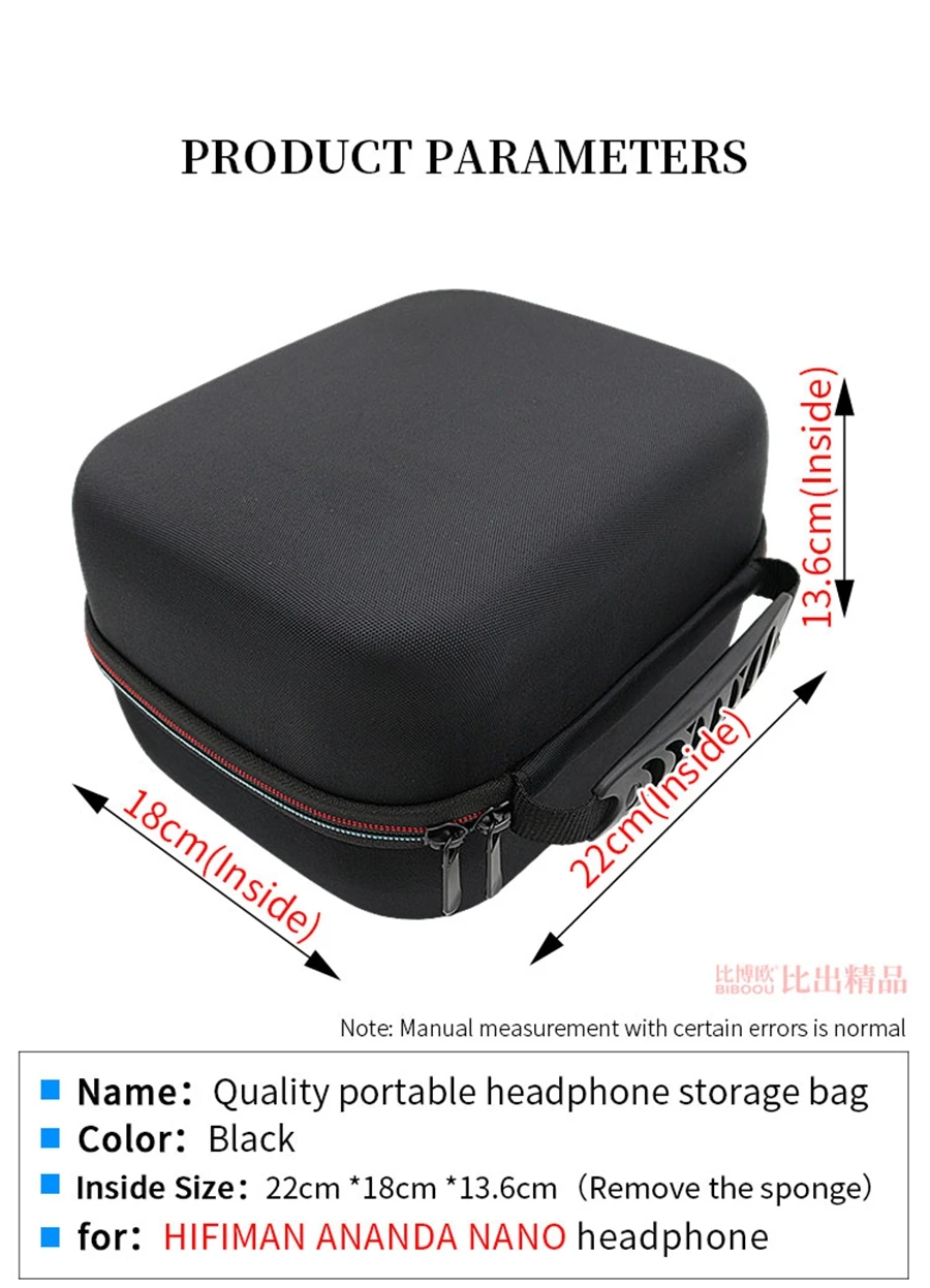 Hard EVA Storage Bag for HIFIMAN ANANDA NANO Portable Headphone Box ANANDA Headset Travel Carrying Case