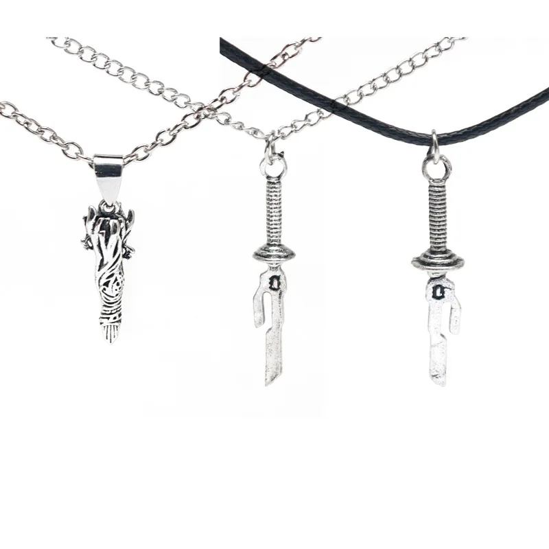 Anime Jujutsu Kaisen Fushiguro Toji Cosplay Necklace Sword Spear of Tianri Knife Pendant Necklaces for Men Jewelry