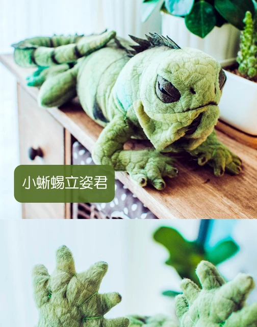 Anloximt Peluche Lézard | Jouets en Peluche réalistes de lézard diguane -  Poupée de Figurines danimaux de Reptiles de Dessi