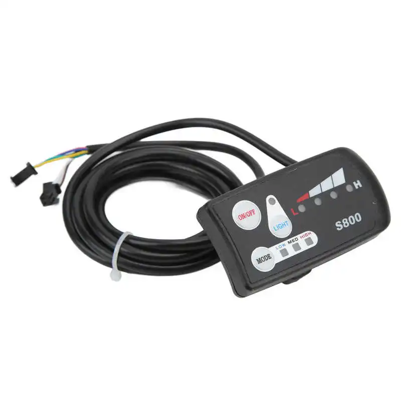 Electric Bike Controller Electric Bike Conversion Kit Electric Bike Accessories Electric Bike LCD Display Panel Electric Bike Controller Display 36V 48V With LED S800 For 250W 350W Motor