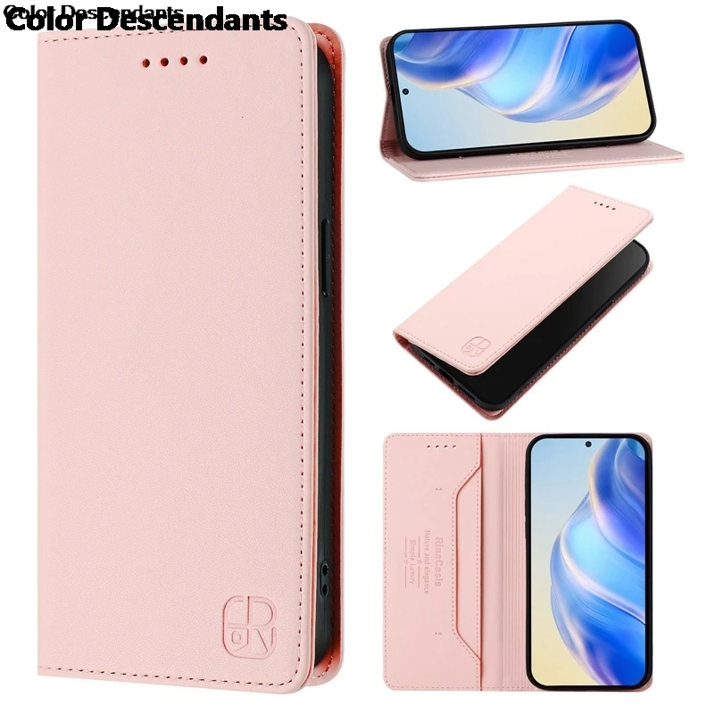 Luxury Leather Magnetic Wallet Case - Enhanced Protection