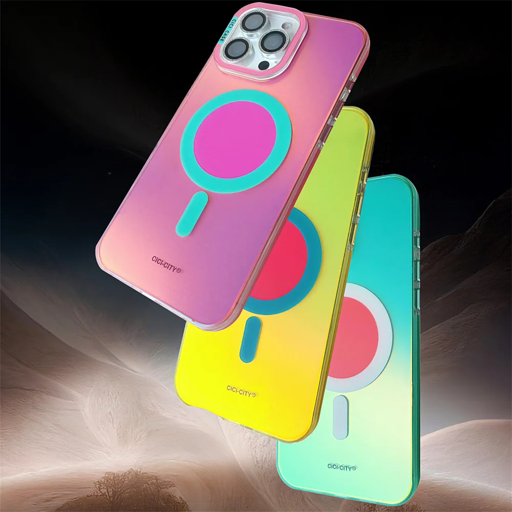 MagSafe Color Changing iPhone Case Mixed Colors Design