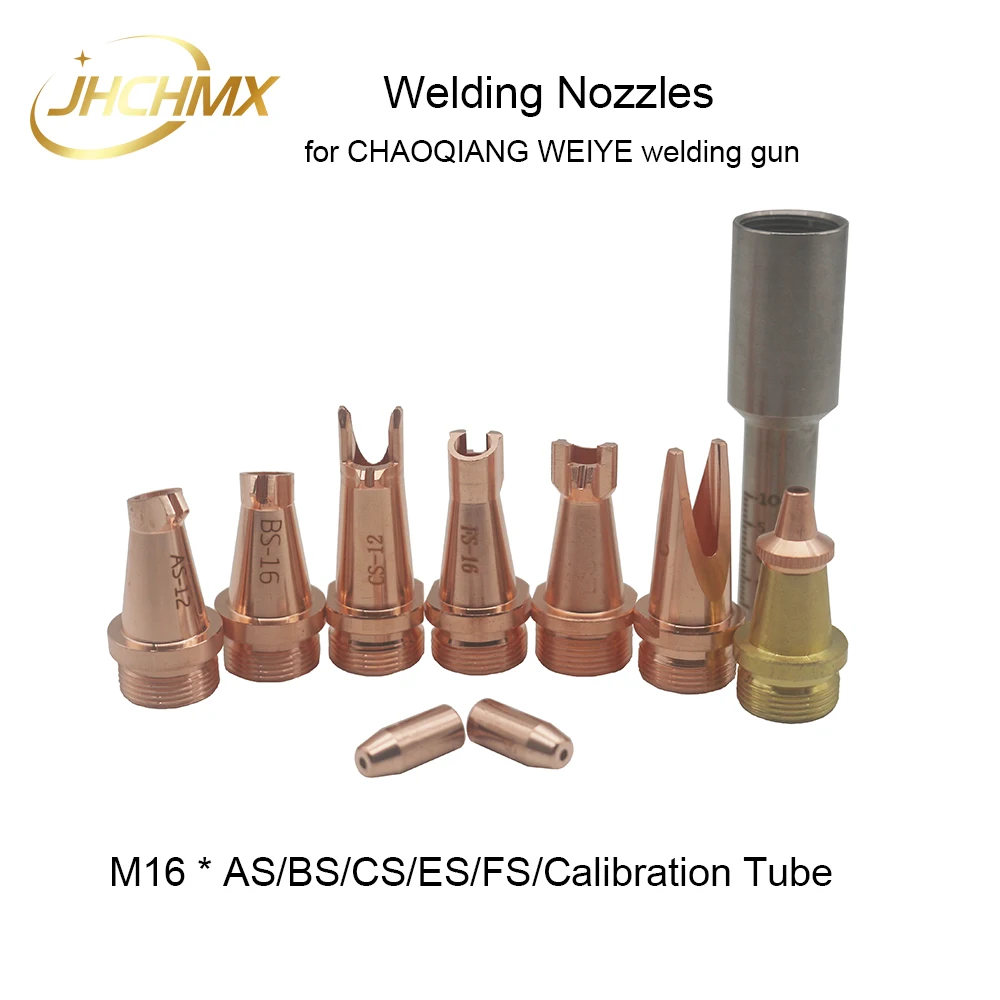 

JHCHMX CQWY Laser Hand-held Welding Nozzles AS/BS/CS/ES Calibration Tube M16 For Chaoqiangweiye Raytools Laser Welding Gun