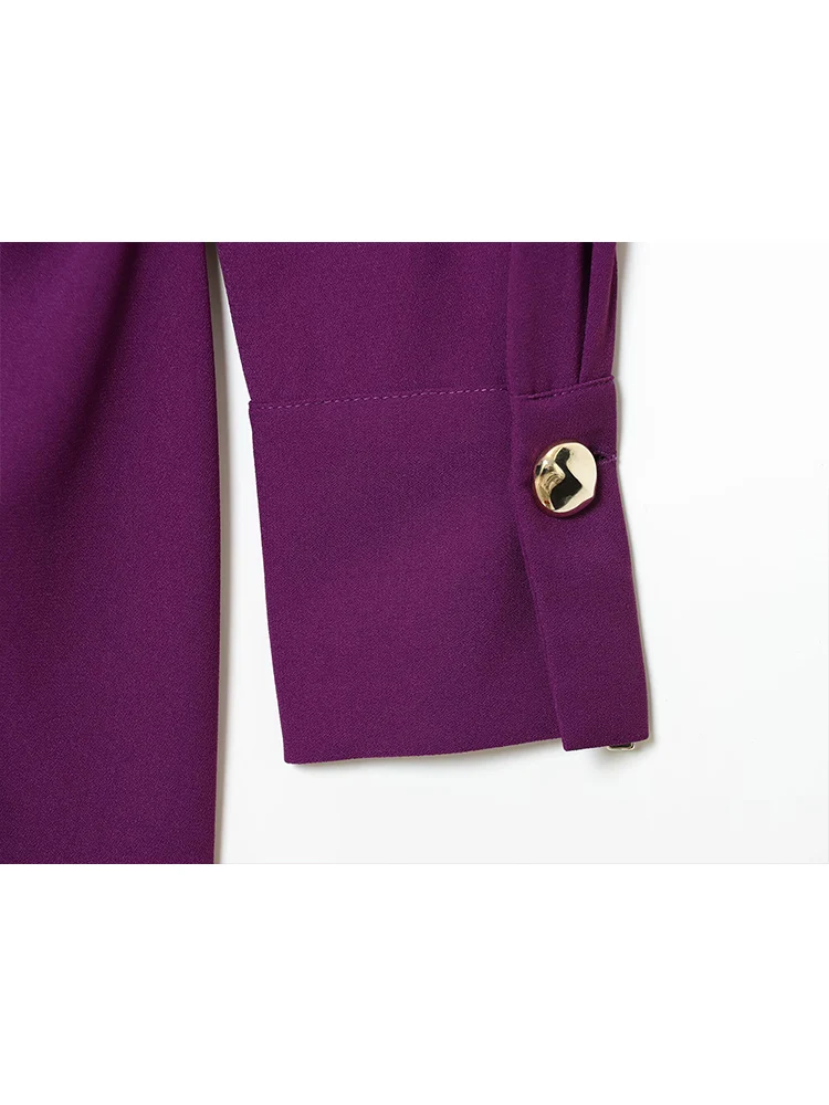 Fashion Women Solid Halter Scarf Neck Dress Long Sleeve Fit Pullover Short Dress Elegant Lady Holiday Evening Party Outfit