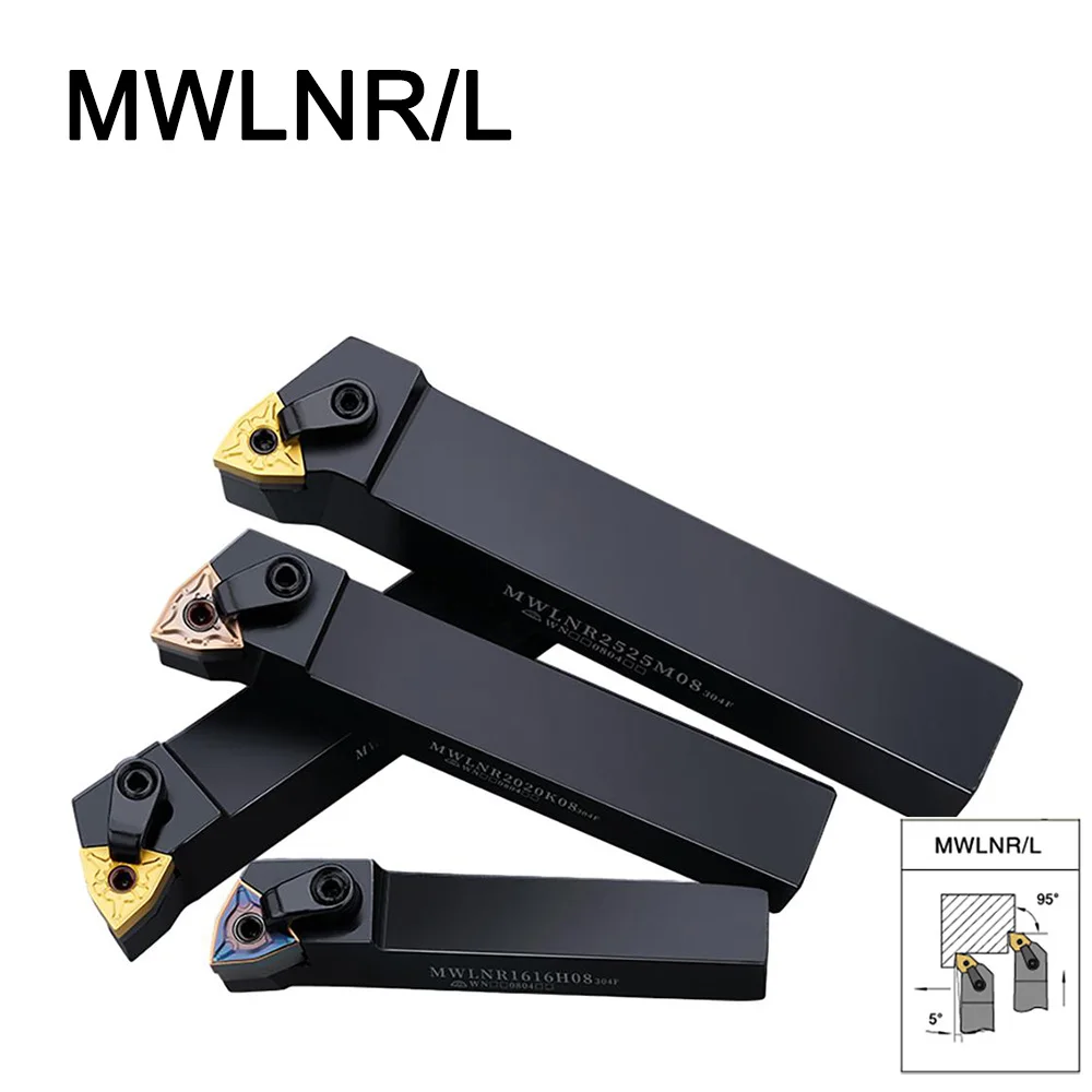Mwlnr2020 Mwlnr1616 Mwlnr2525 Mwlnr3232 Scanalatura Utensile Per Tornitura Esterno Gambo Cnc Centro Di Lavoro Tornio Barra Di Tornitura Hrc42-46