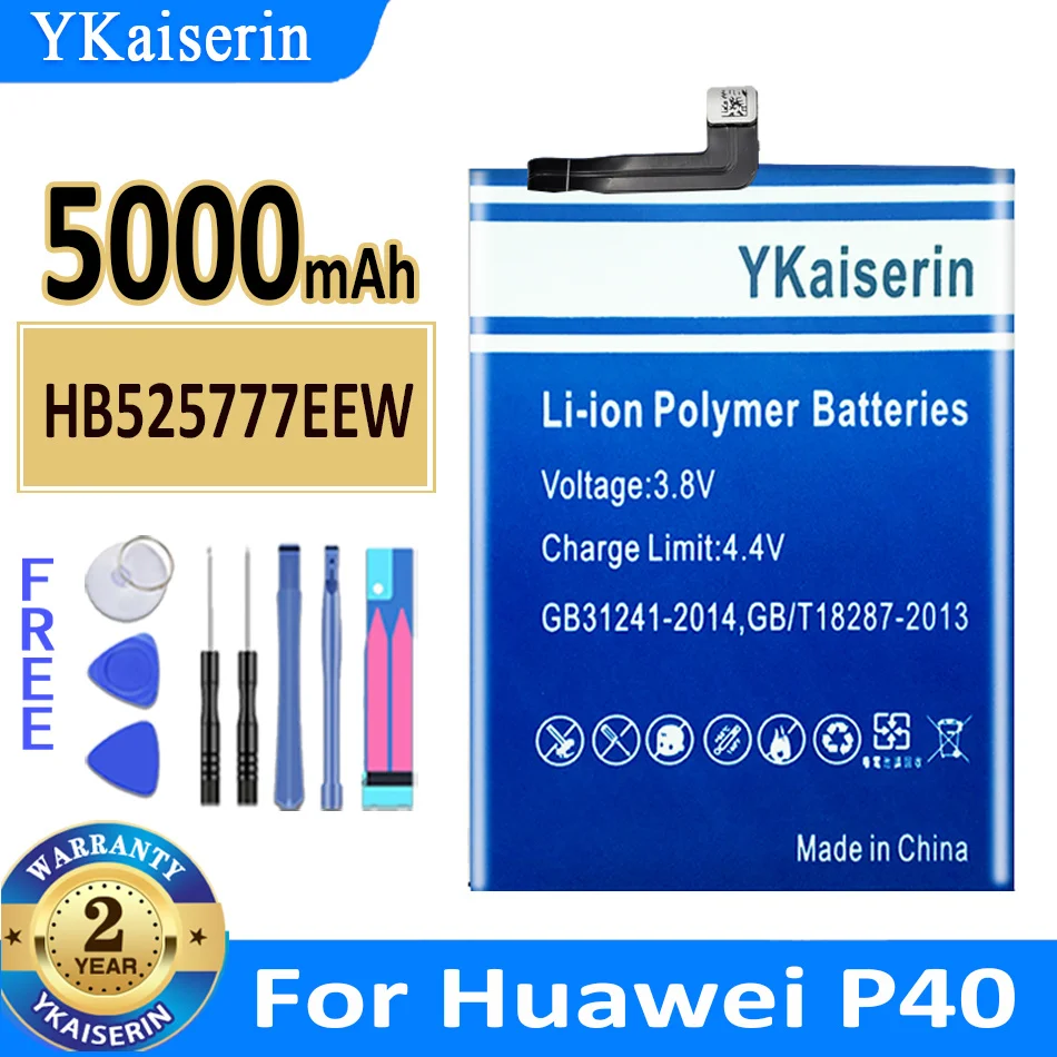 

Аккумулятор ykaisсеребрин HB536378EEW для Huawei P40 Pro P40 Pro