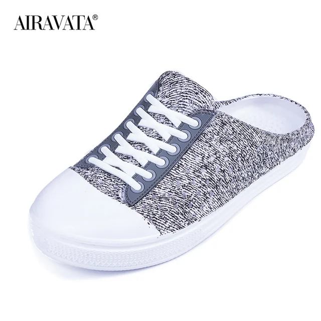 Women's Clogs Shoes Summer Beach Sandals Light Garden Shoes House Slippers Quick Dry Casual Flat Anti-Slip Flip Flops for Home black