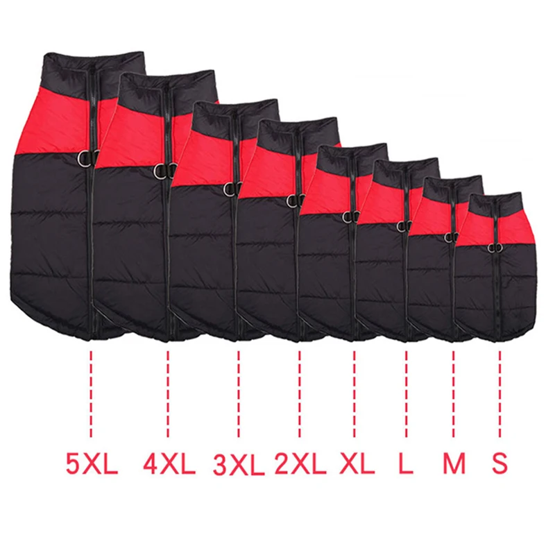 Waterproof Dog Clothes for Small Large Dogs Jacket Winter Pet Warm Vest Chihuahua French Bulldog Yorkies Pug Costume Dog Outfits