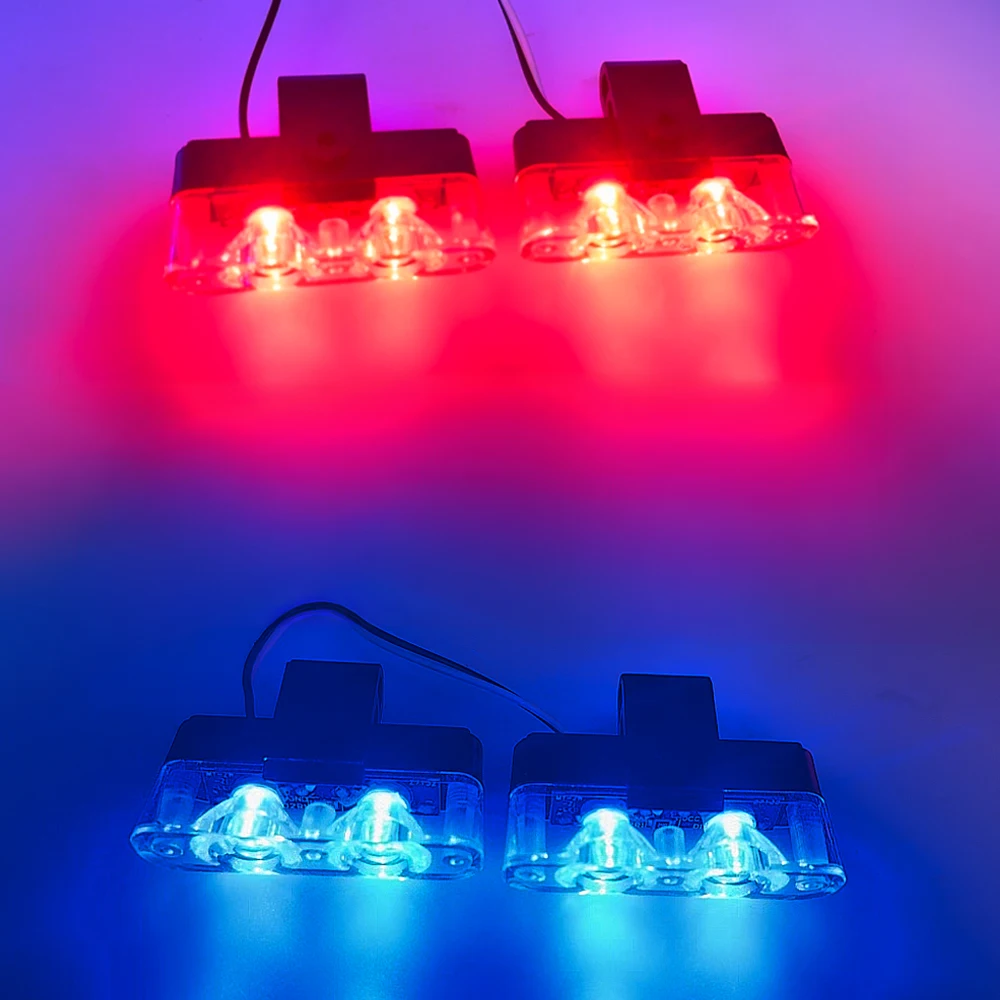 Gyrophare Stroboscopique LED 12V Bleu - Alarme Sonore Pour Camion, Bus, Véhicule D'urgence