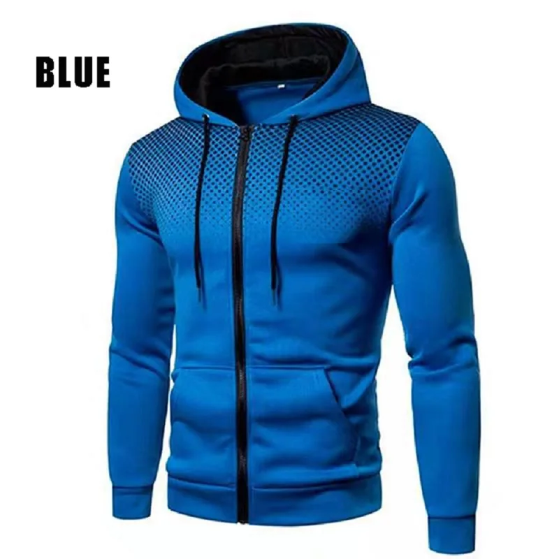 Zip Up Hoodie Autumn and Winter Casual for Men All Elite Wrestling with Pocket Printing Sweater Sportwear