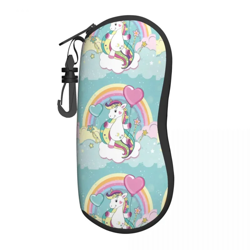 

Unicorn Nursery Decor Glasses Case Protective Accessories Unicorns Teen Decor Glasses Storage Box Vintage Eyewear Container