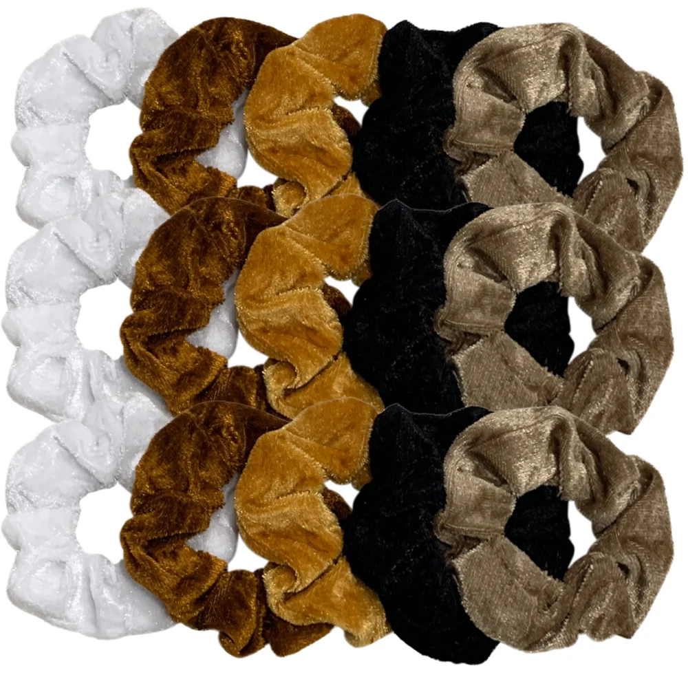 

15PCS/Set Wholesale Women French Elastic Hair Scrunchies For Women Hair Ties Rubber Band Hair Rope Accessories Lady