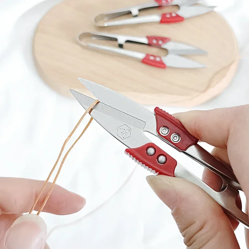 Sewing scissors 5/10/20pcs U Thread Scissors Stainless Steel Yarn Shears Cutting Sewing Scissors Cross Stitch Embroidery Shears Costura