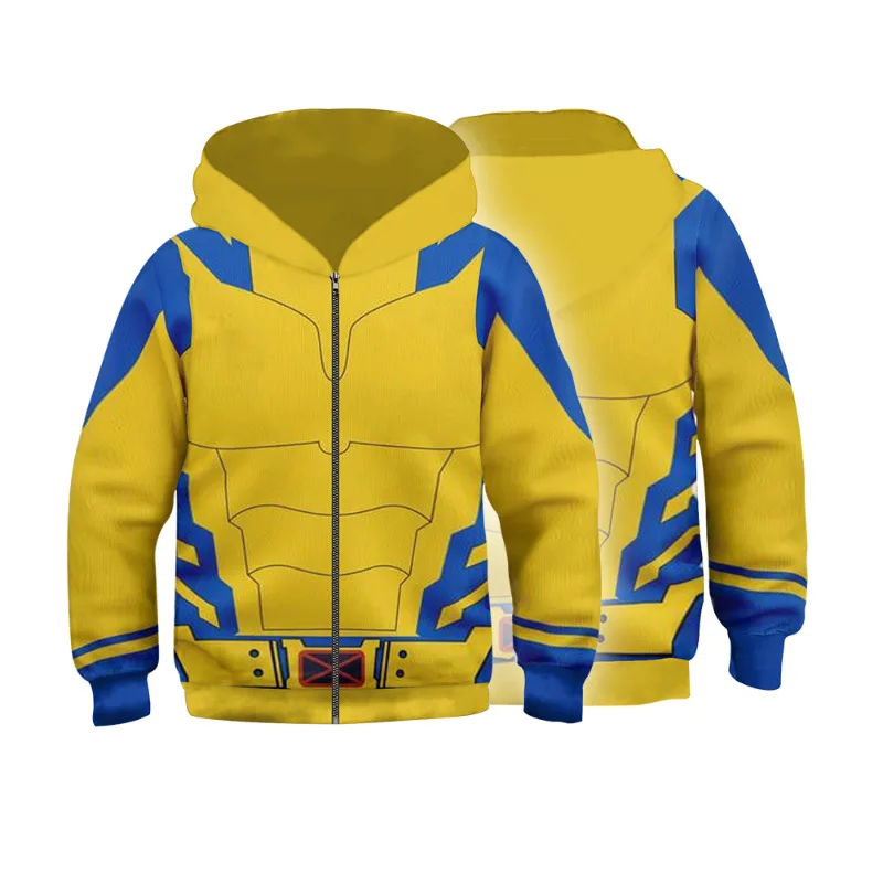 Deadpool Wolverine Costume For Boys Girls Superhero Cosplay Pullover Hoodies 3D Print Jacket Xmas Halloween Party Outfits superhero cosplay costume,kids cosplay costume